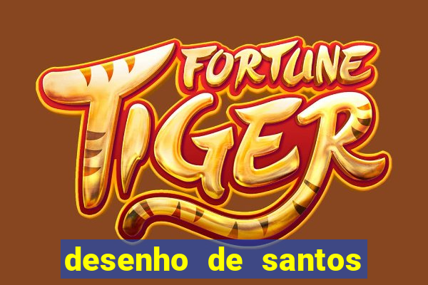 desenho de santos para colorir